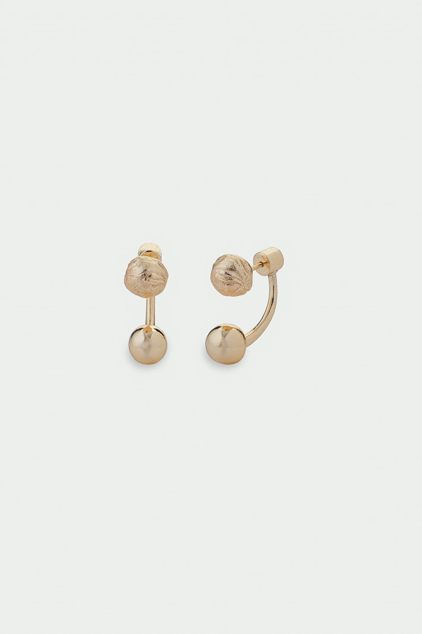 Tideform Earrings - Ball Drop Earrings, Gold