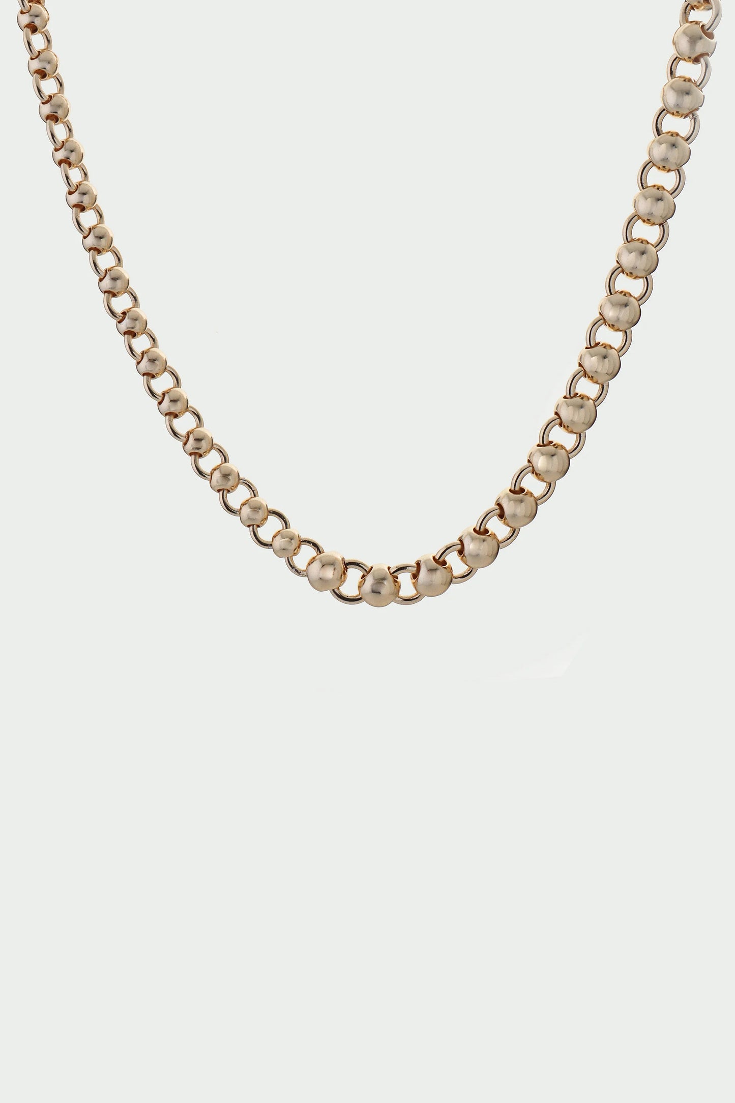 Tideform Necklace - Ball Bead Chain Necklace, Silver