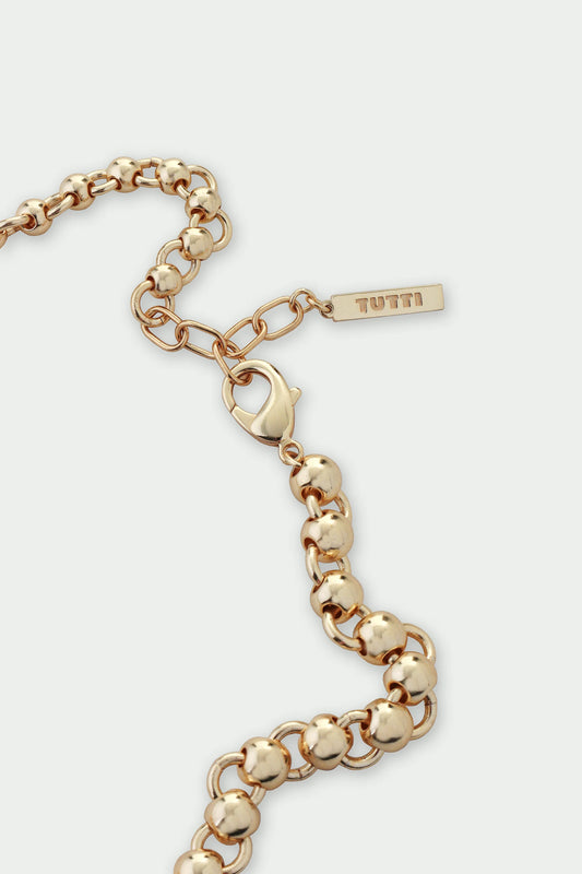 Tideform Necklace - Ball Bead Chain Necklace, Silver