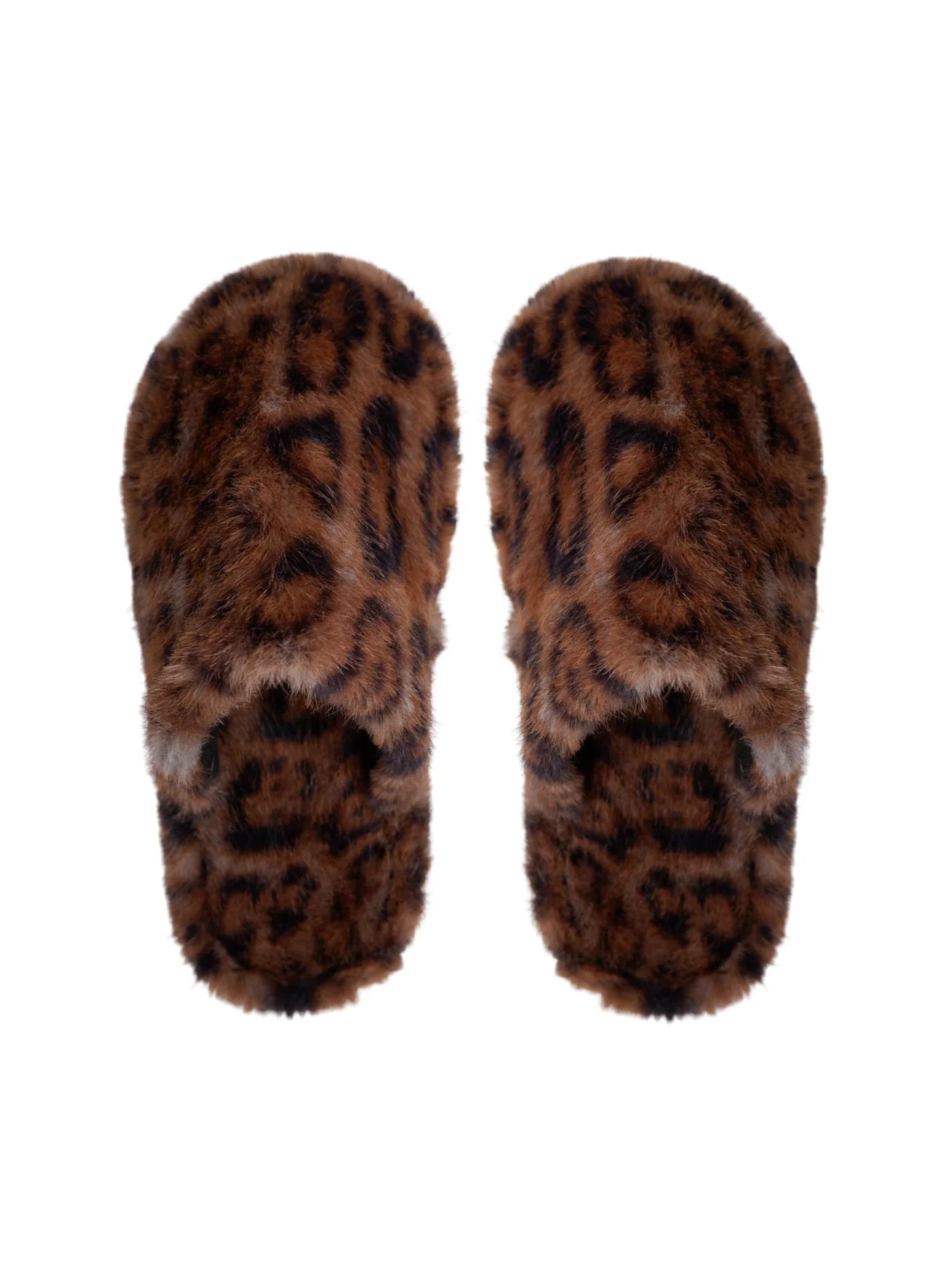 BCBLAZE Leopard Slippers - Grey/Mocca
