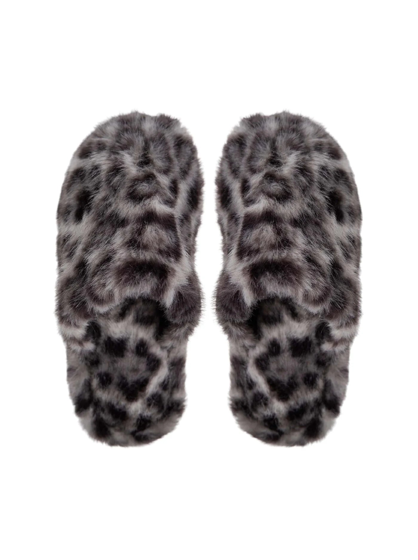 BCBLAZE Leopard Slippers - Grey/Mocca