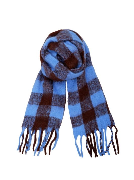 BCNORTH Soft Winter Scarf Blue-Mocca