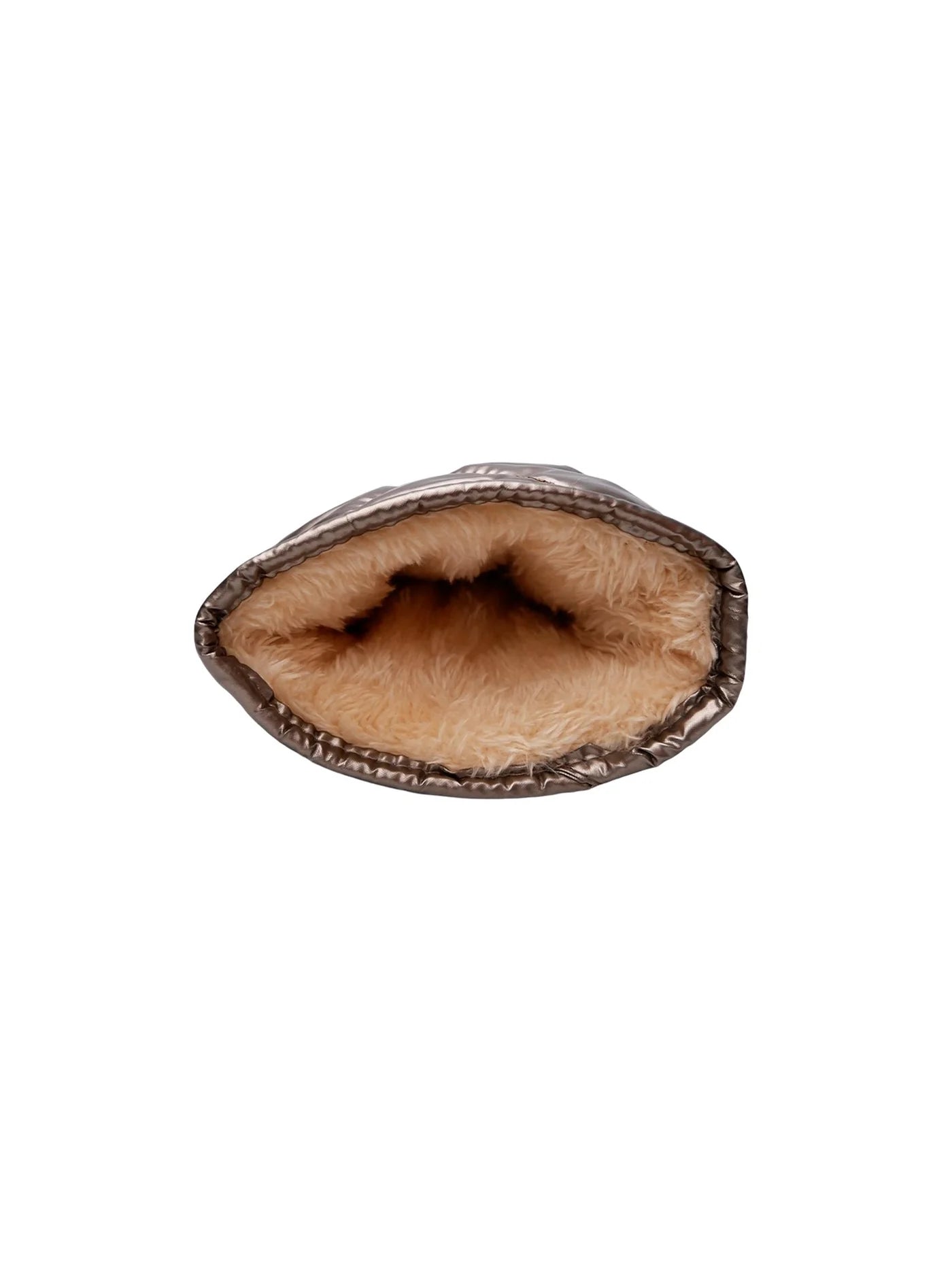 BCPALOMA Quilted Mittens - Mocca/Silver Coloured