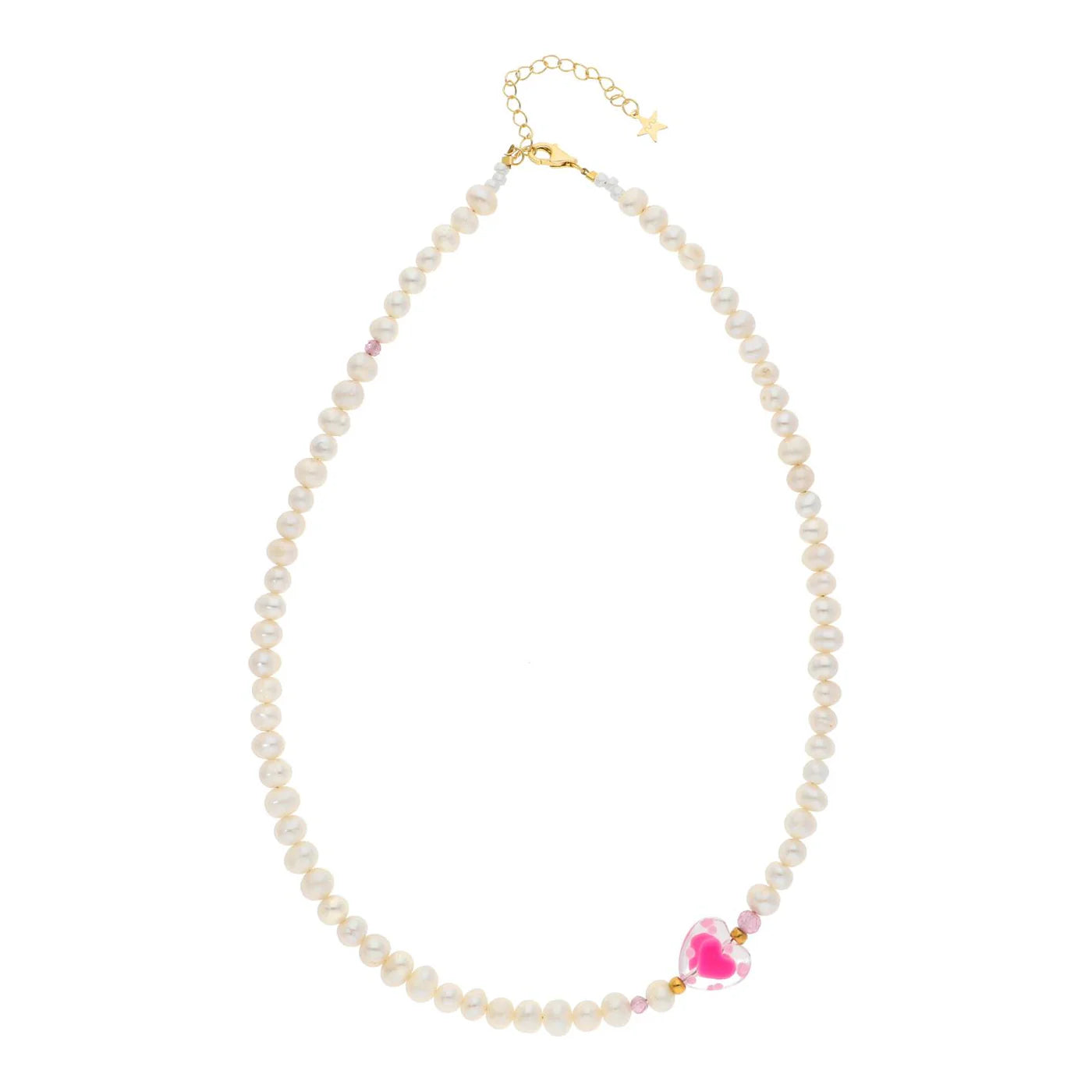 ROSALIA NECKLACE - Pink Love Heart