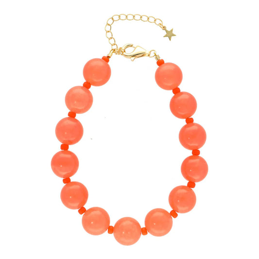 VILMA BRACELET - Burgundy/Orange