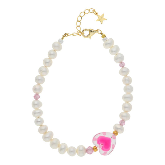 ROSALIA BRACELET - Pink Love Heart