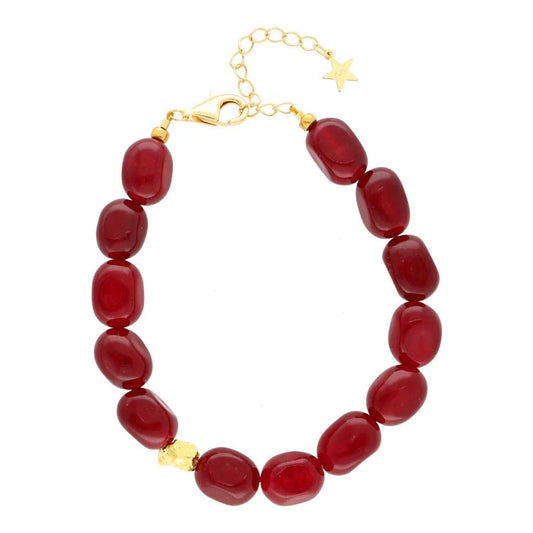 VILMA BRACELET - Burgundy/Orange