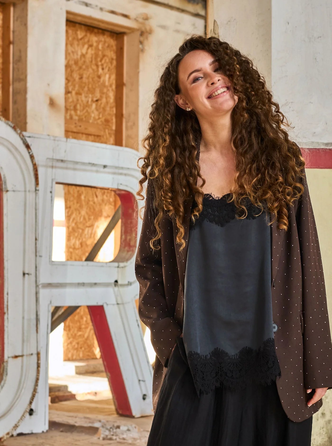 BCEvie Lace Strap Top