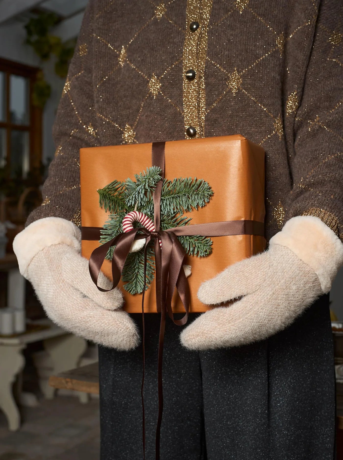 BCKeeley Mittens - Black/Sand