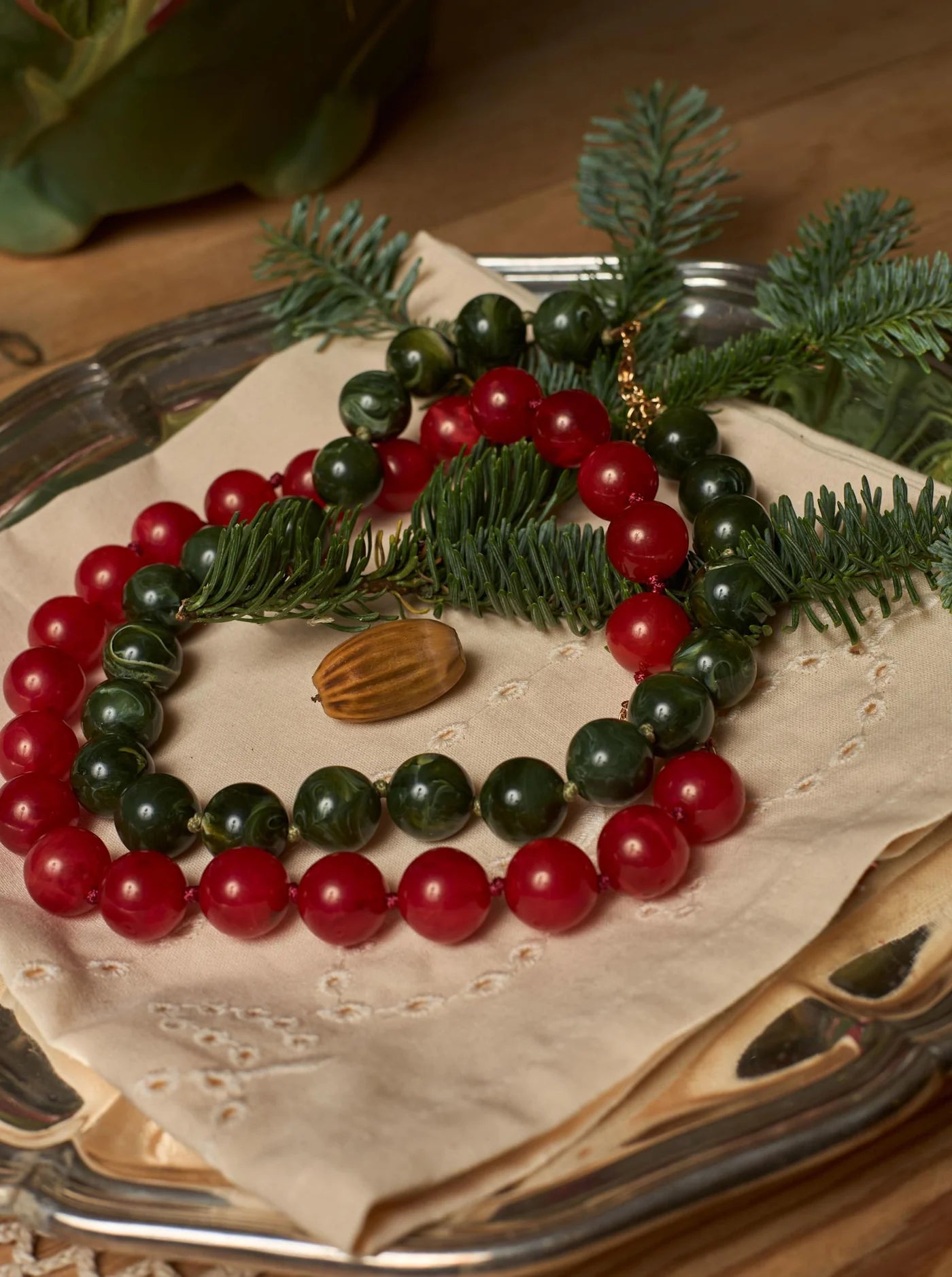 BCMalina Necklace - Army/Winter Rose