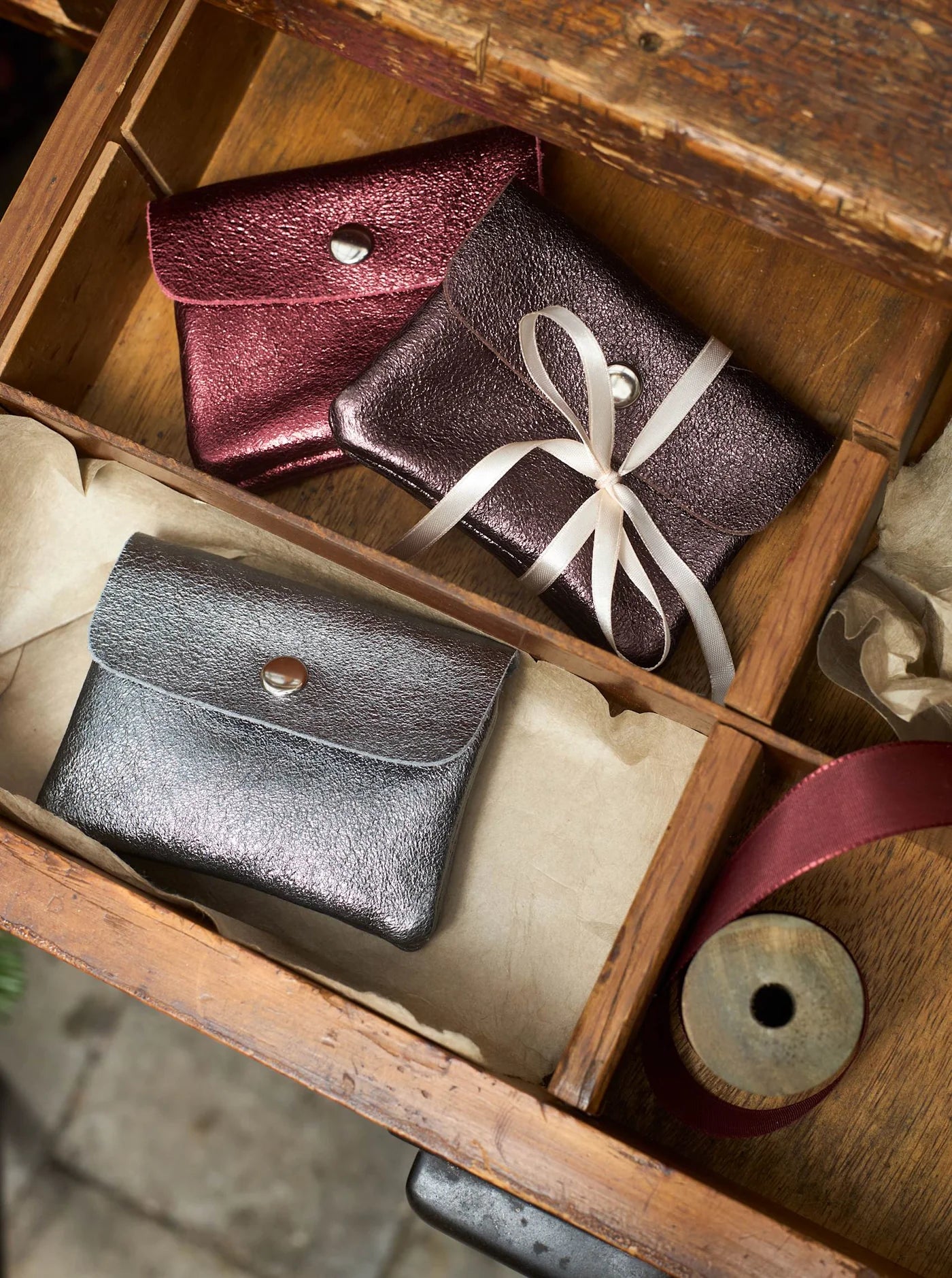 BCMary Purse - Gun/Mocca/Wine