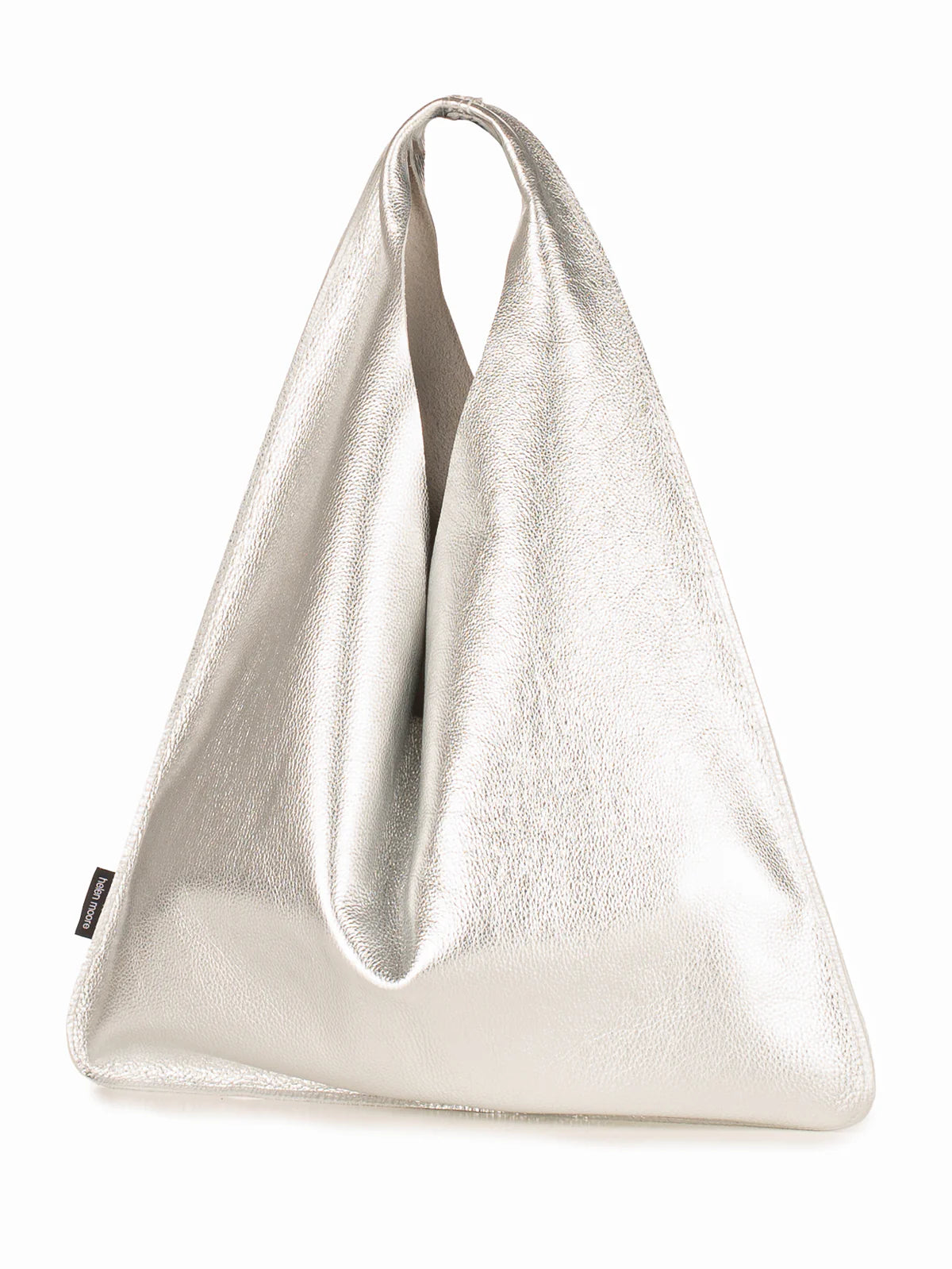 Triangle Leather Bag - Silver/Gold