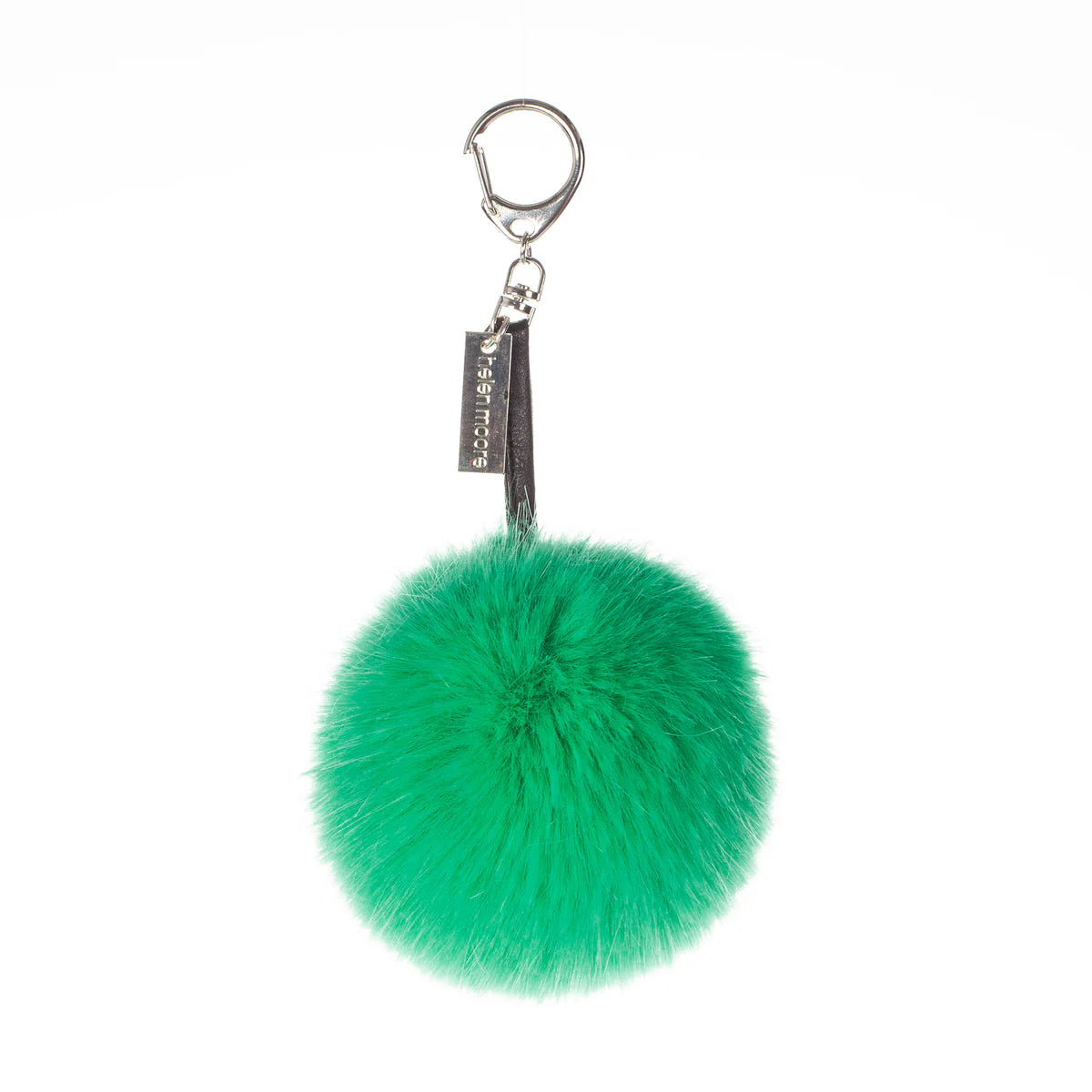 Faux Fur Pom Pom Keyring Charm