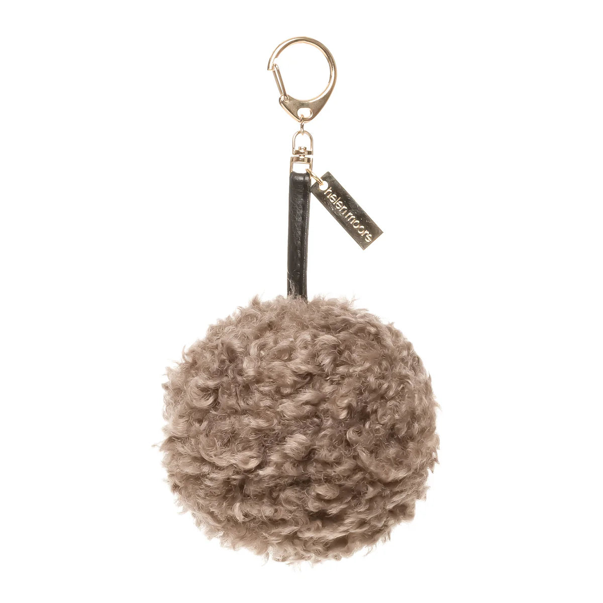 Faux Fur Pom Pom Keyring Charm