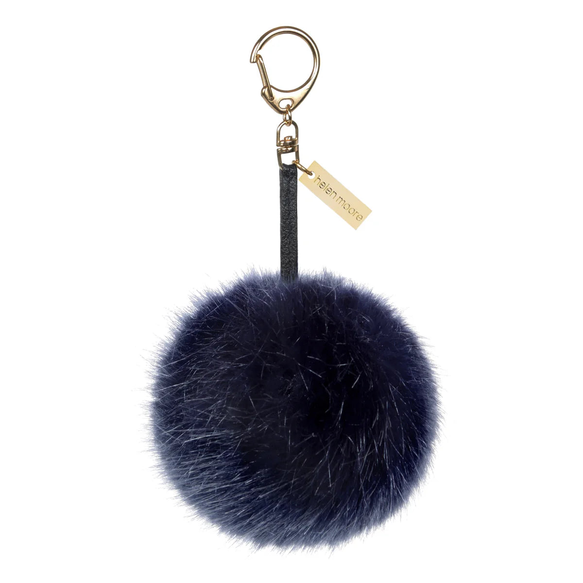 Faux Fur Pom Pom Keyring Charm