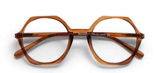 Edgy reading Glasses Brown