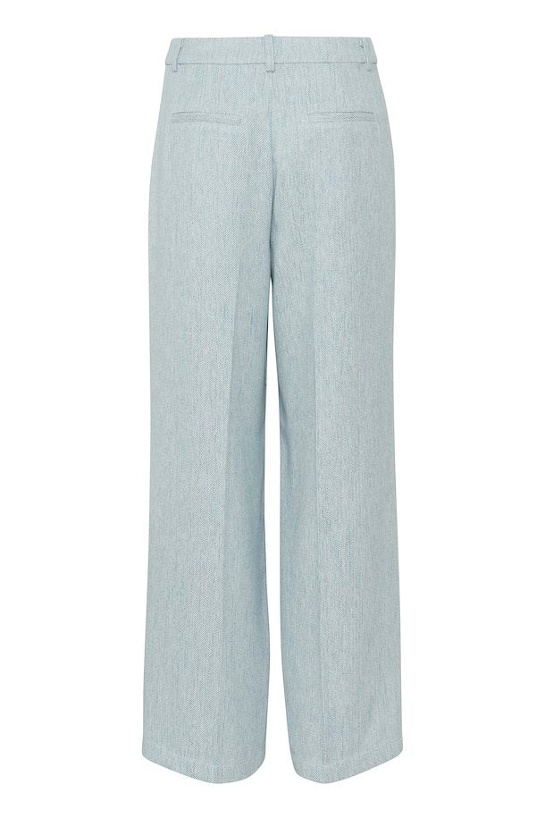 ElisaMW Wide Pant Clear Sky/Off White