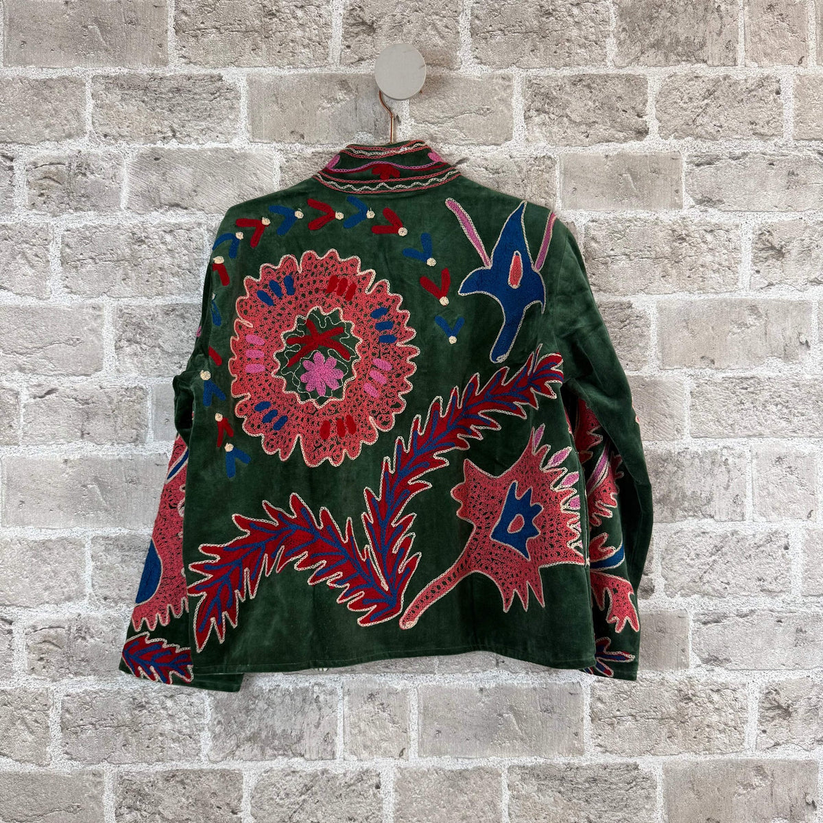 VELO Velvet Embroidered Short Jacket