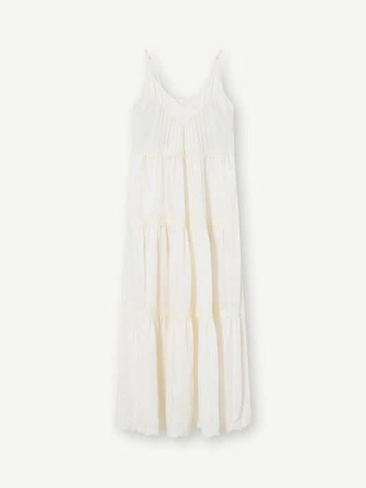Jolanta Long Strap Dress Off White