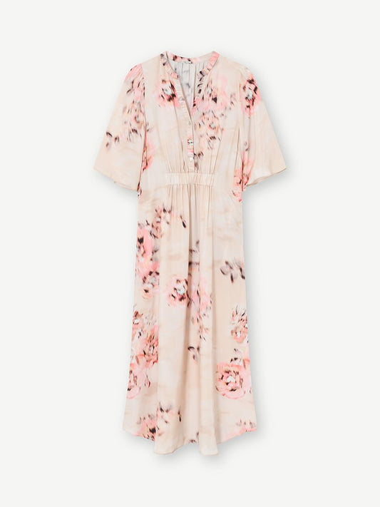 Hali floral maxi dress Pastel Pink