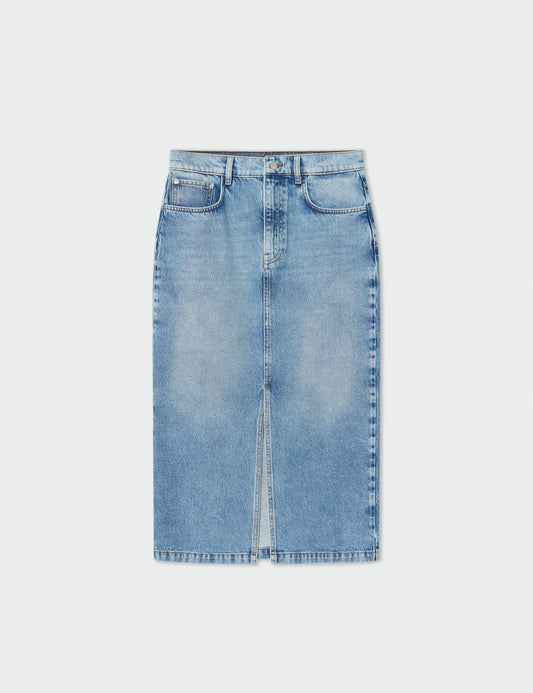 Ben Denim Skirt Blue Soft Denim