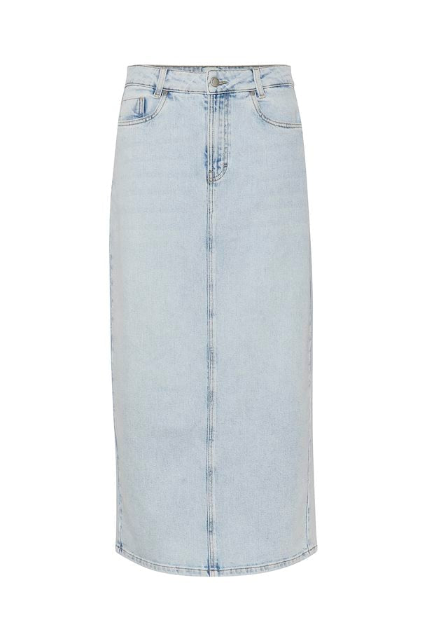 LouisMW 139 Denim Skirt Light Blue Retro Wash