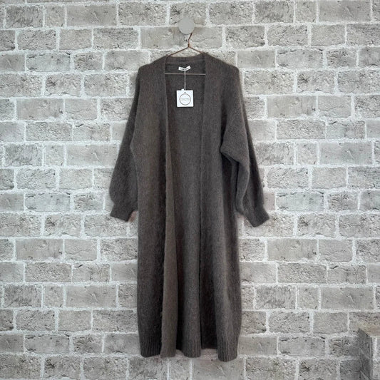Lucy 8819 - Long Cardigan Fango