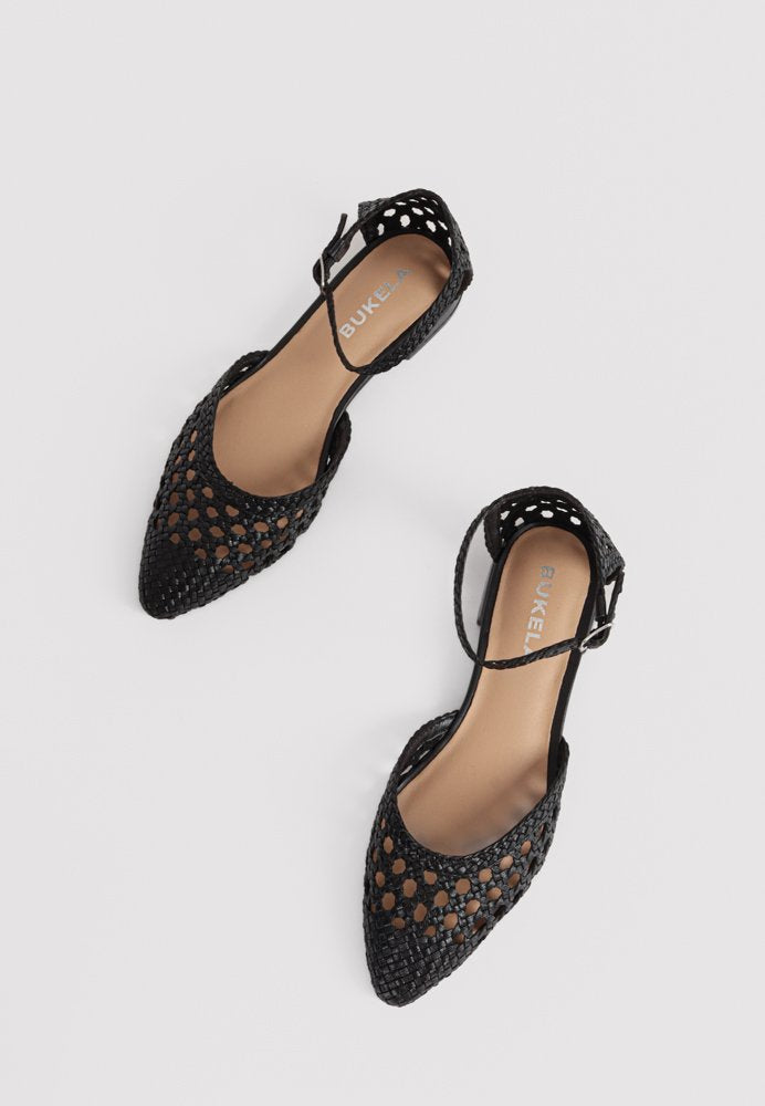 Kelly Woven Sandal Black