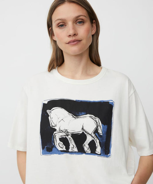 MaDoreann Printed T-shirt Jet stream