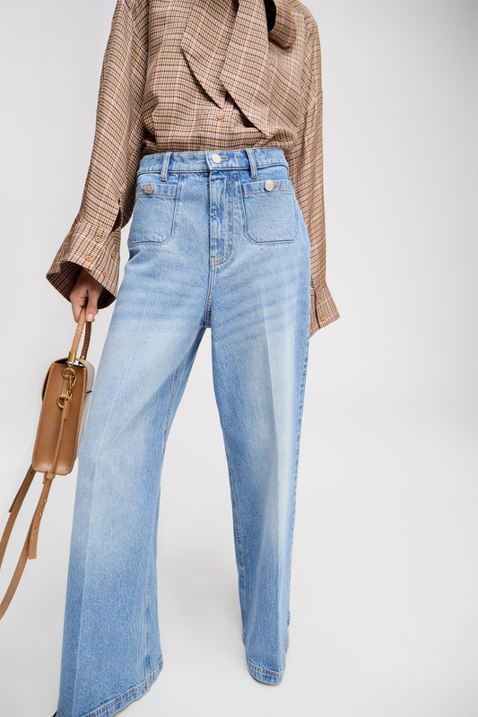 Lodwar Wide Leg Jeans Light Blue
