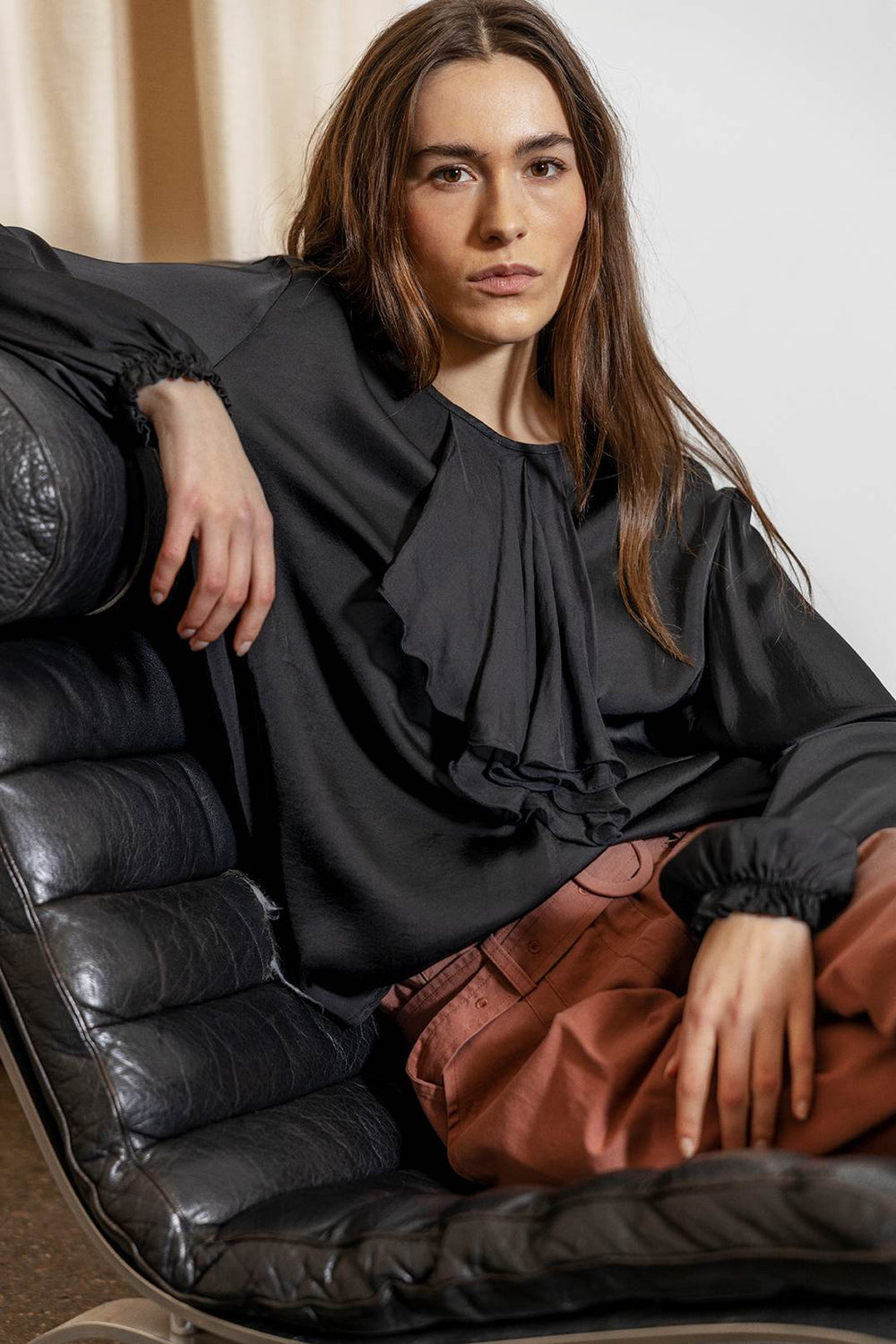 Ravenna Viscose/Silk Blouse