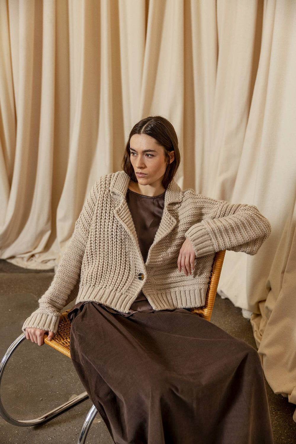 Sting Chunky Knit Cardigan
