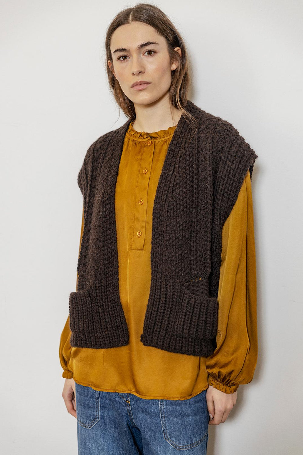 Susie Chunky Knitted Vest
