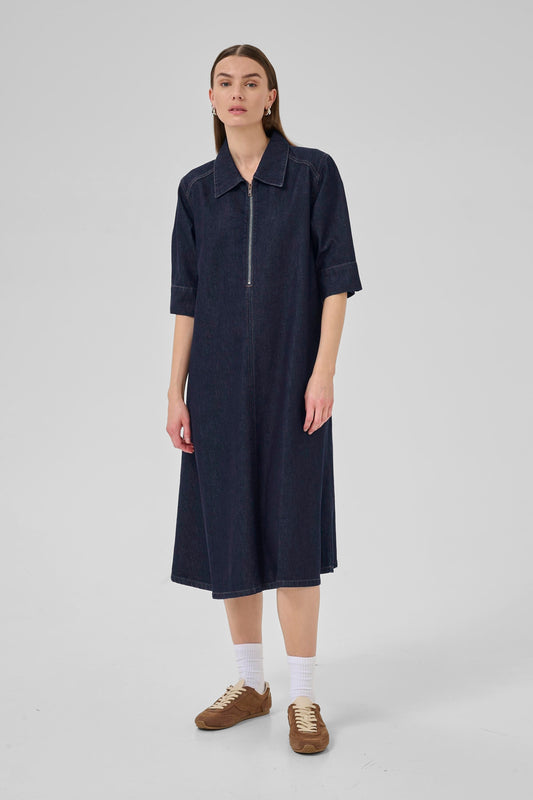 MaloMW 143 Long Dress Dark Blue