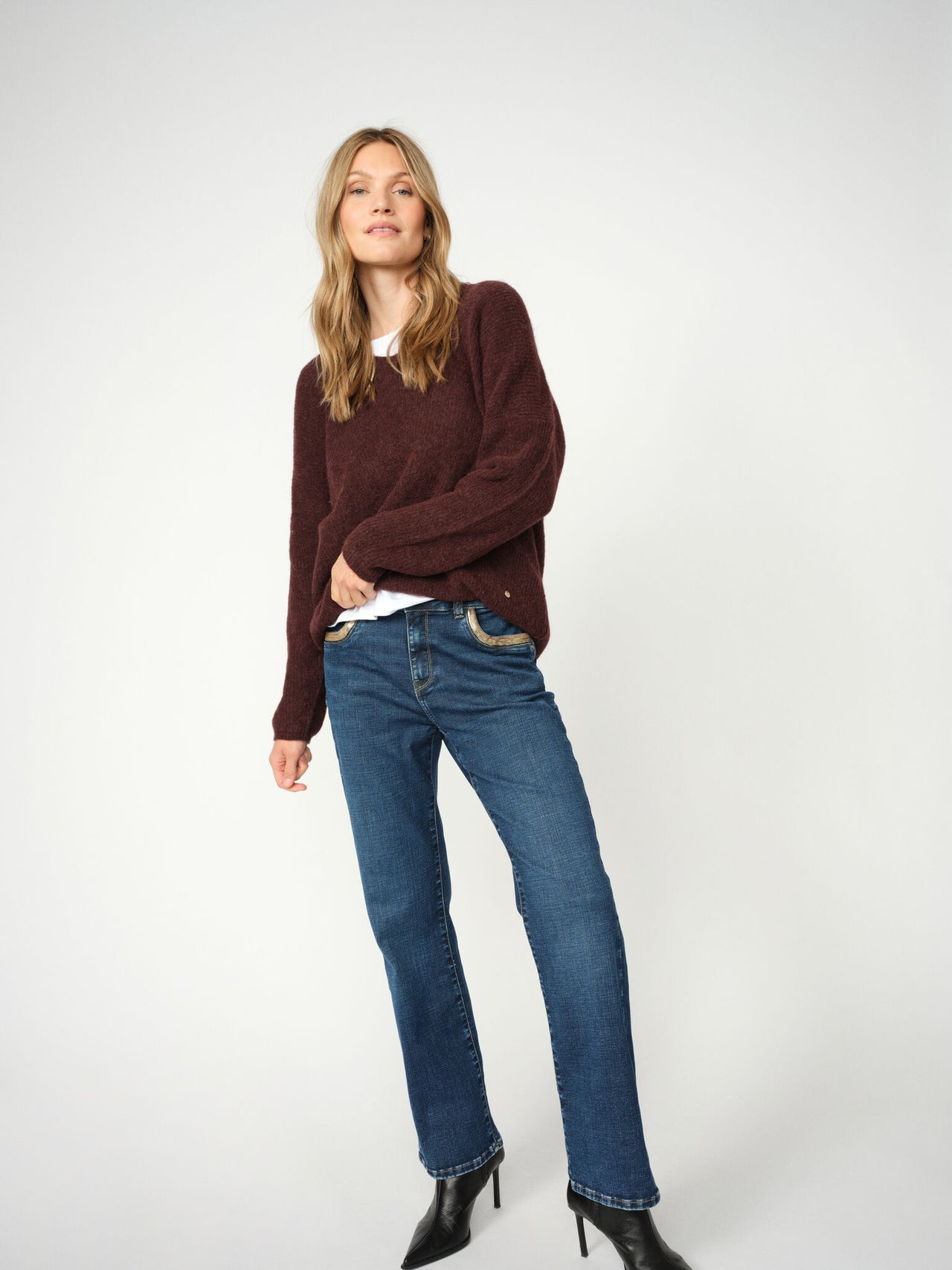 MMCecilia Perla Ankle Jeans Dark Blue