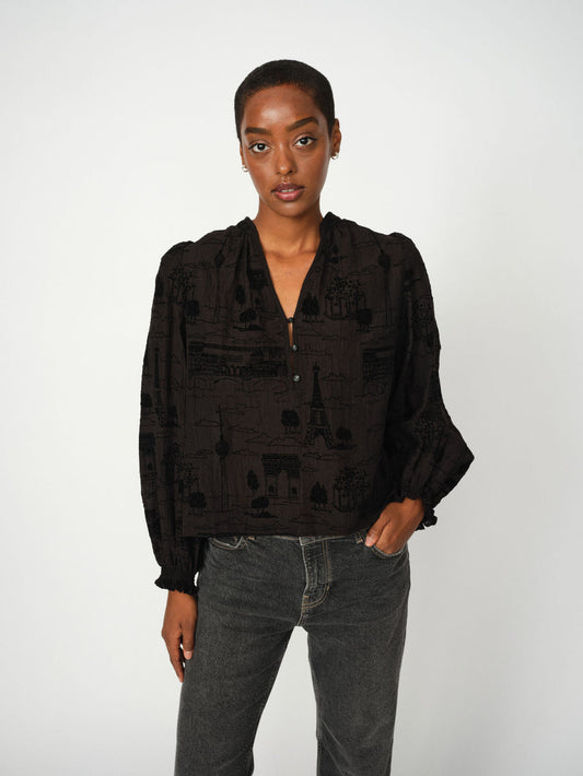 MMTazzin Tale Light Blouse Black