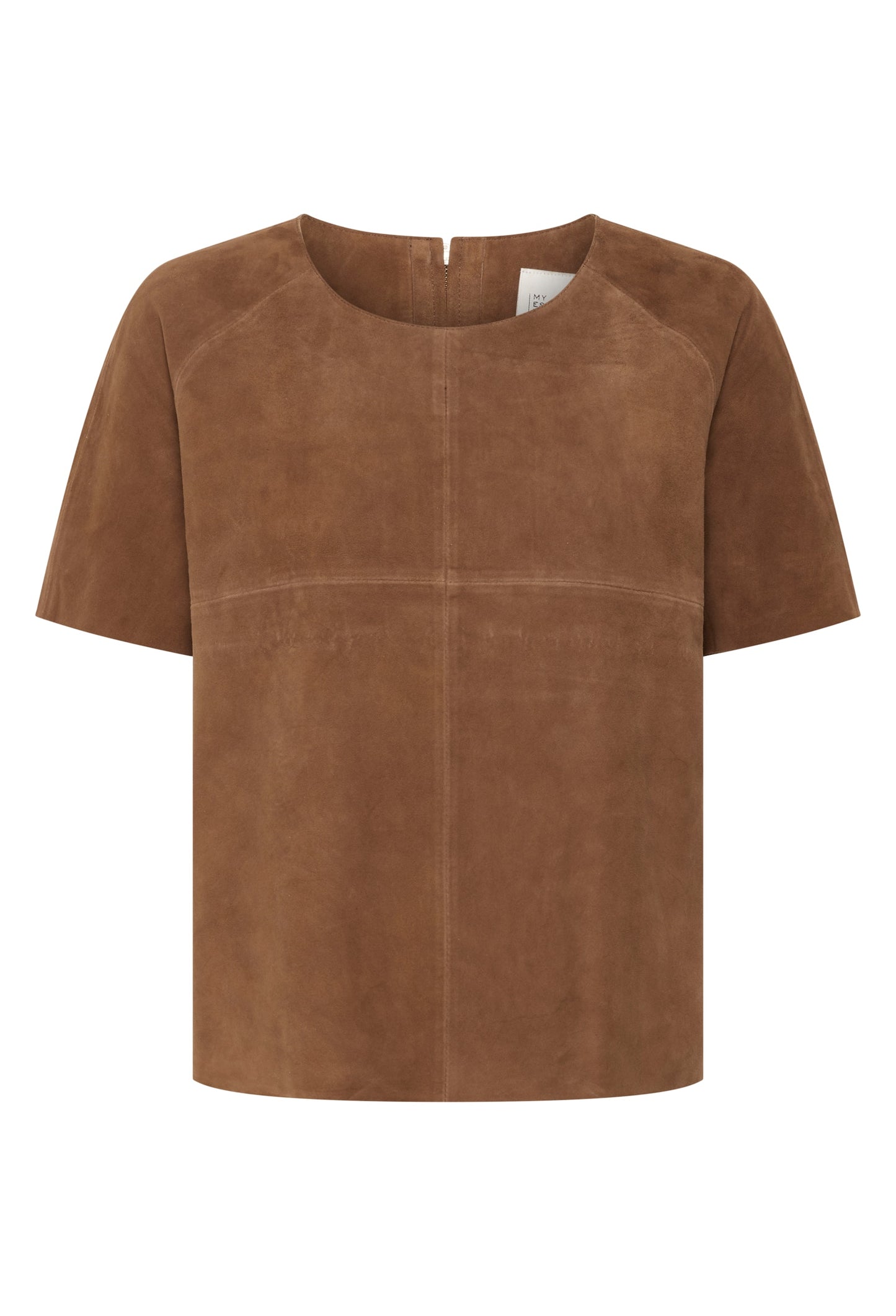 PetraMW Suede Tee Tobacco Brown