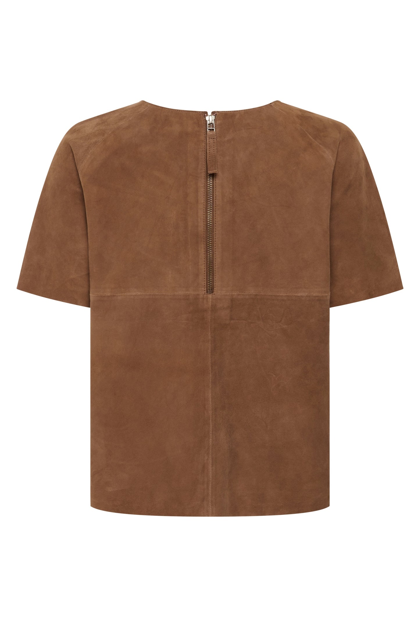PetraMW Suede Tee Tobacco Brown