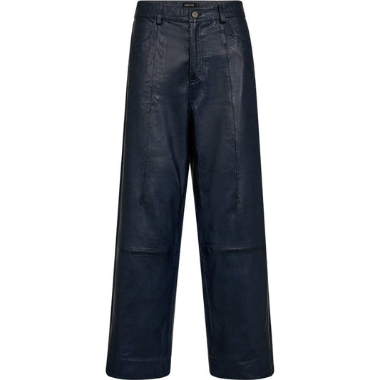 Boa DEP High Waisted 7/8 Leather Trouser Midnight Blue