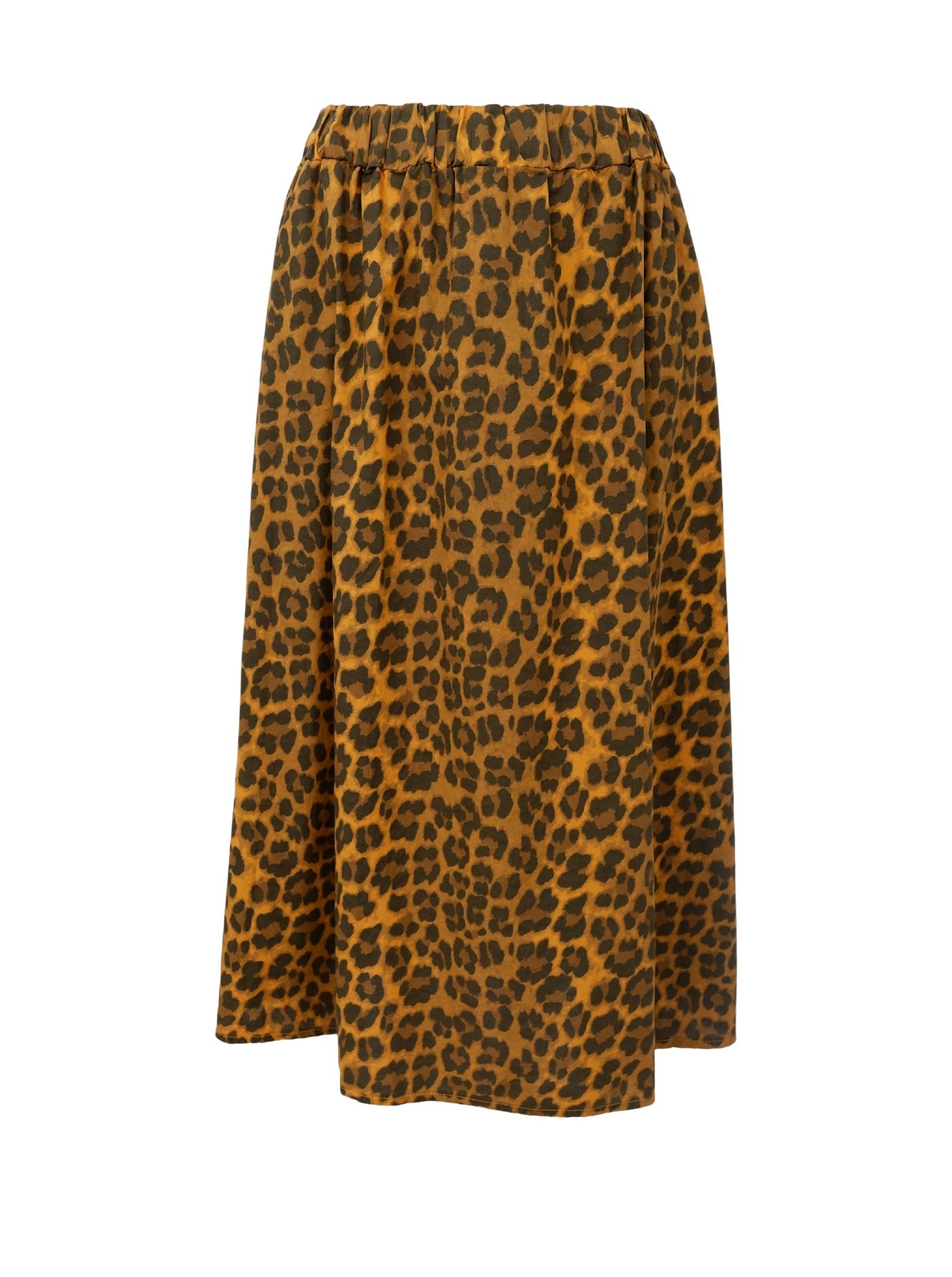 BCAbbie Leopard Print Skirt Mustard
