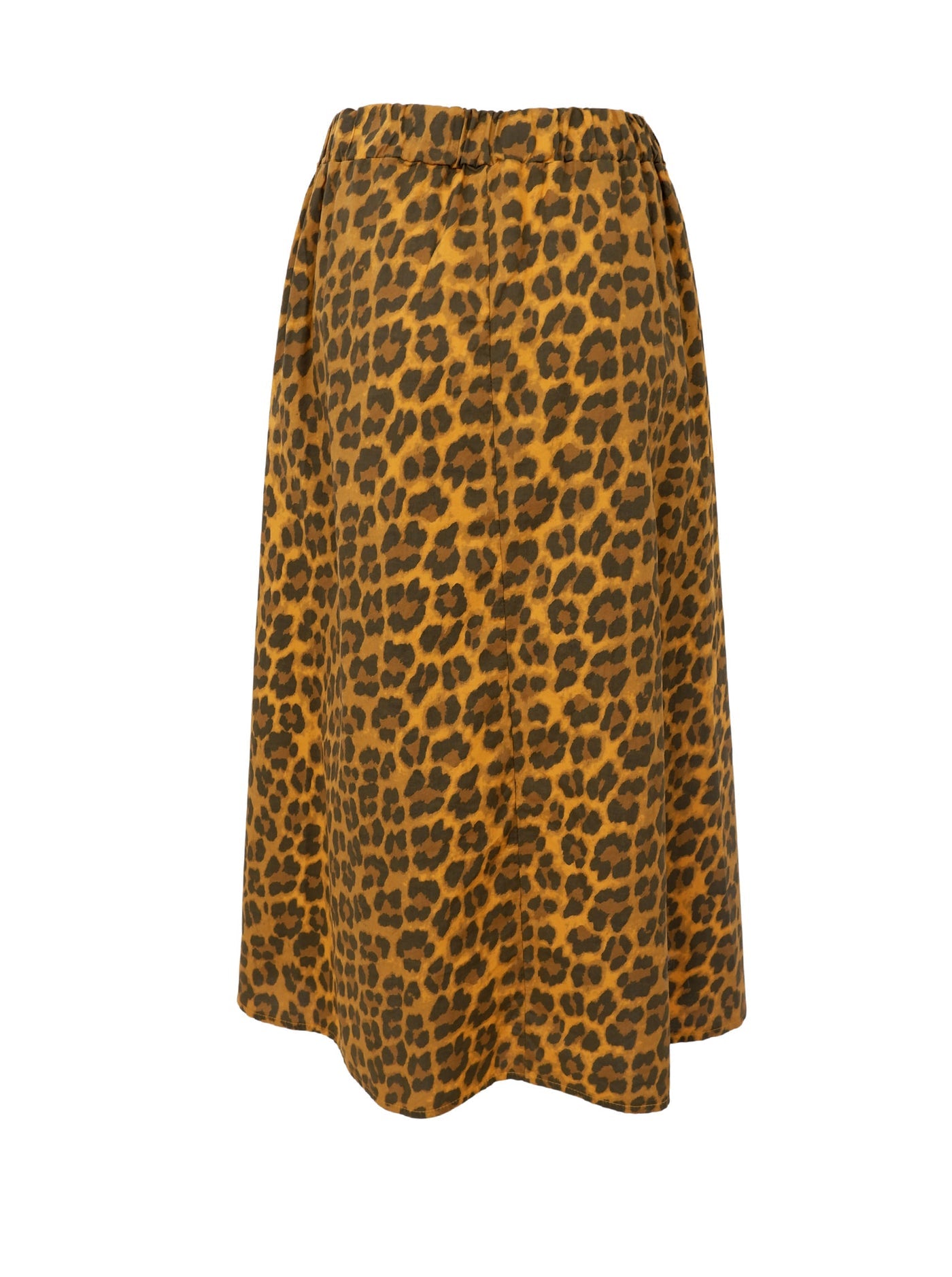 BCAbbie Leopard Print Skirt Mustard