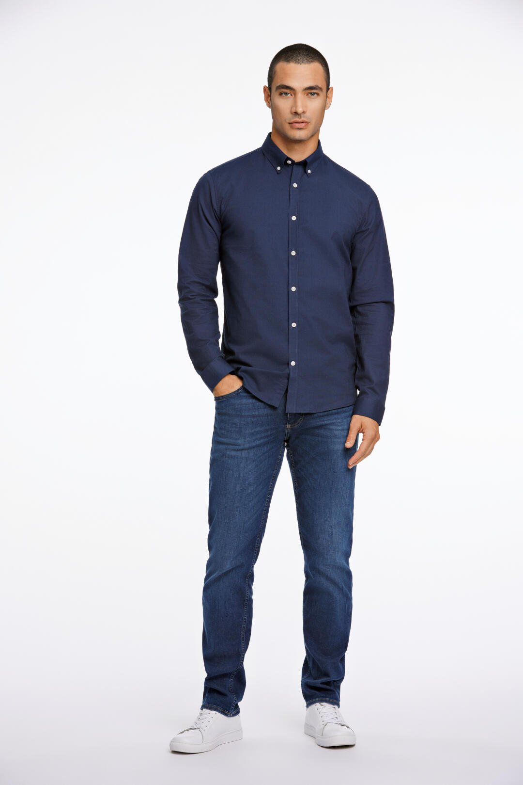 Mens - 30-203174B Oxford Shirt (Oxblood/Navy/Deep Brown Mix/Dark Brown Mix)