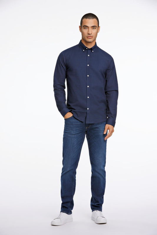 Mens - 30-203174B Oxford Shirt (Oxblood/Navy/Deep Brown Mix/Dark Brown Mix)
