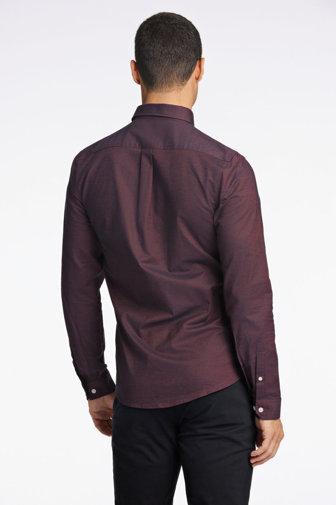 Mens - 30-203174B Oxford Shirt (Oxblood/Navy/Deep Brown Mix/Dark Brown Mix)