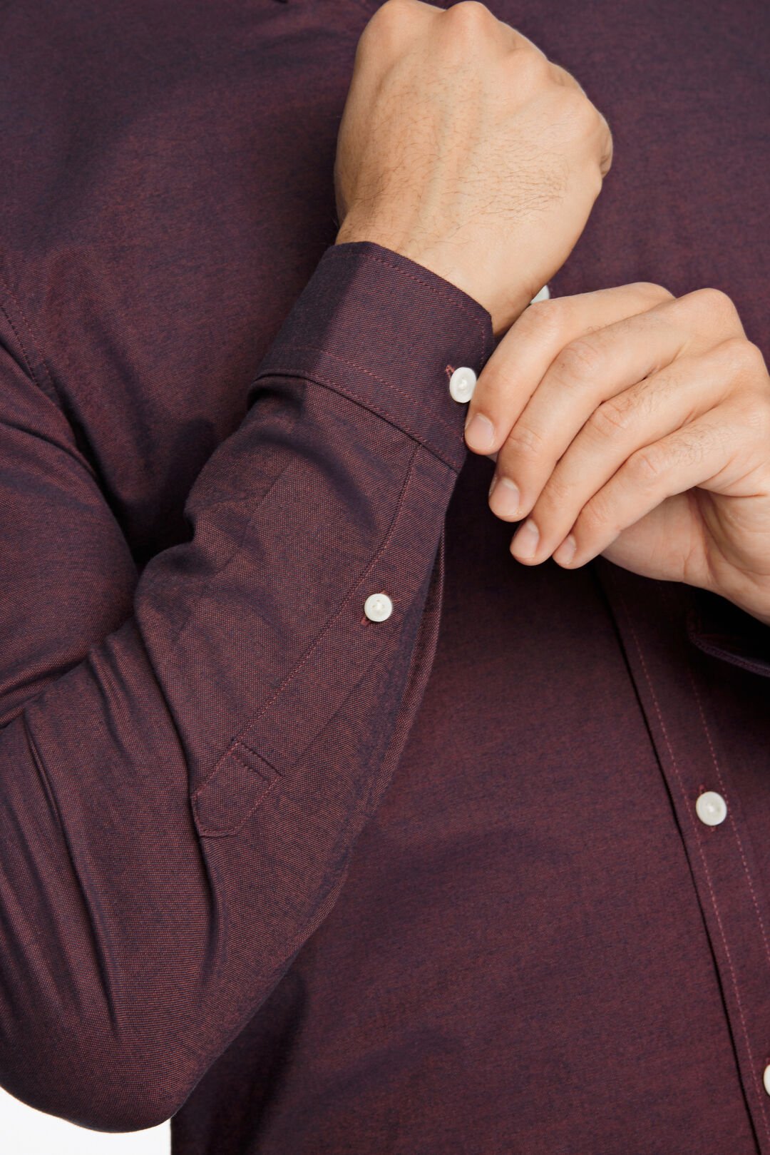 Mens - 30-203174B Oxford Shirt (Oxblood/Navy/Deep Brown Mix/Dark Brown Mix)