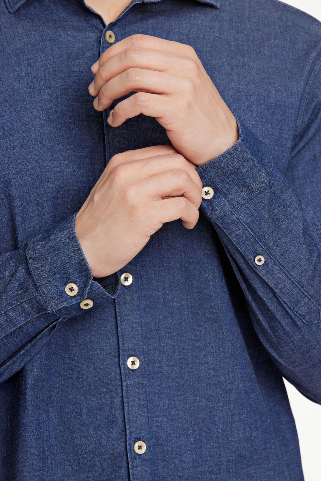 Mens - Relaxed Fit Shirt Dark Blue