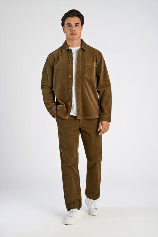 Mens - Corduroy Shirt Jacket Sand