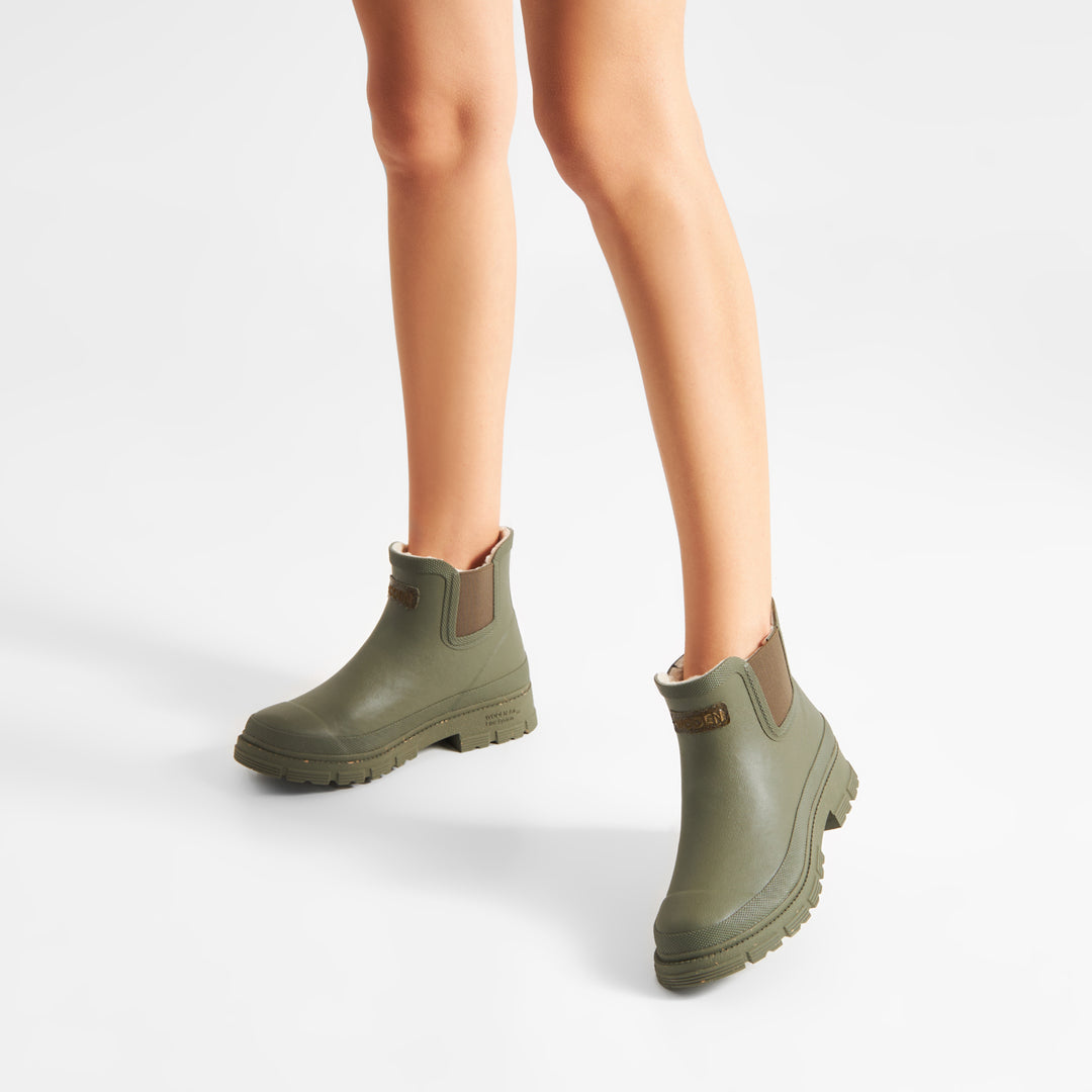 Liv Warm Waterproof Ankle Boot Dark Olive