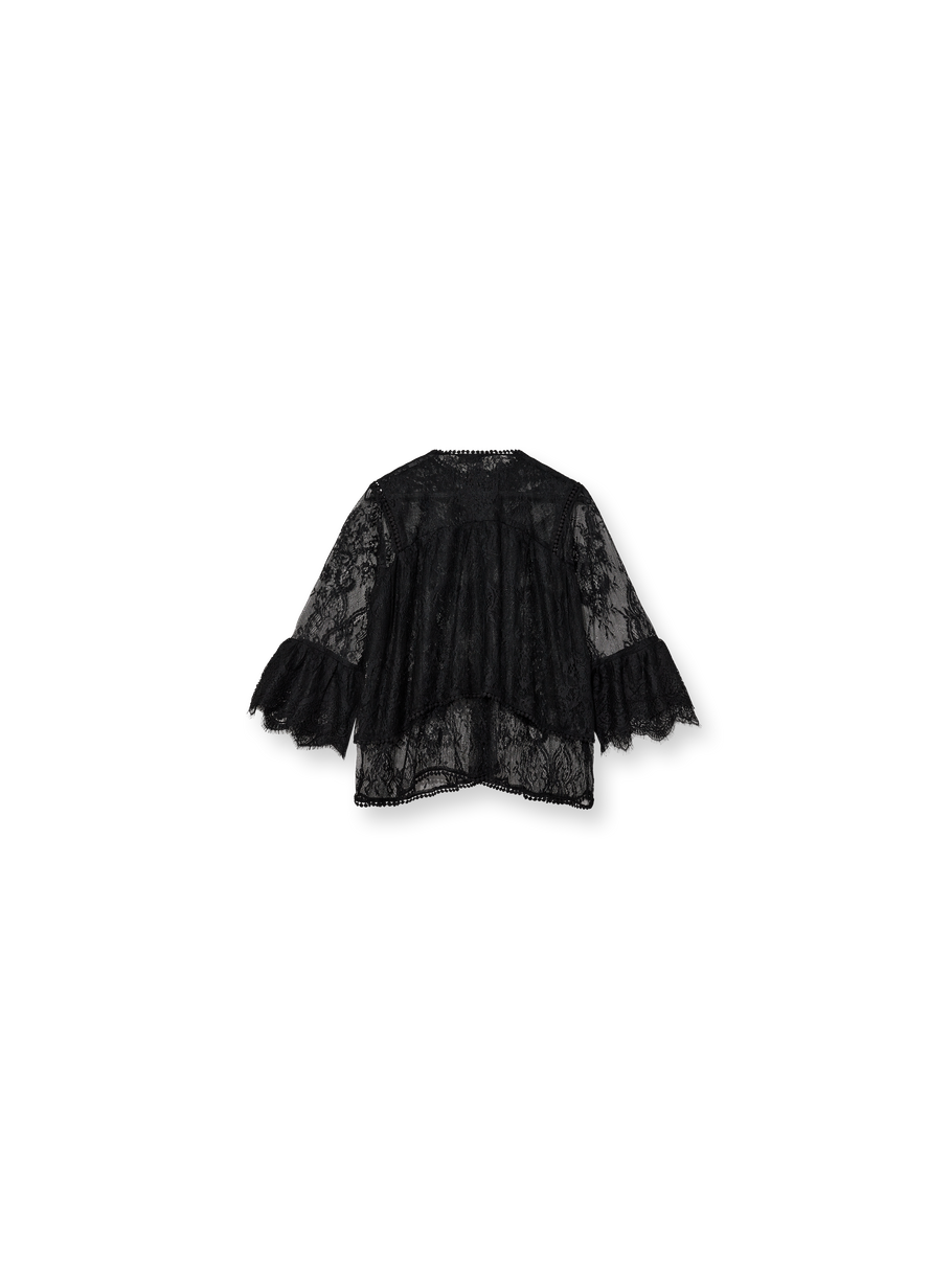 MMHNeat Lace Blouse Black