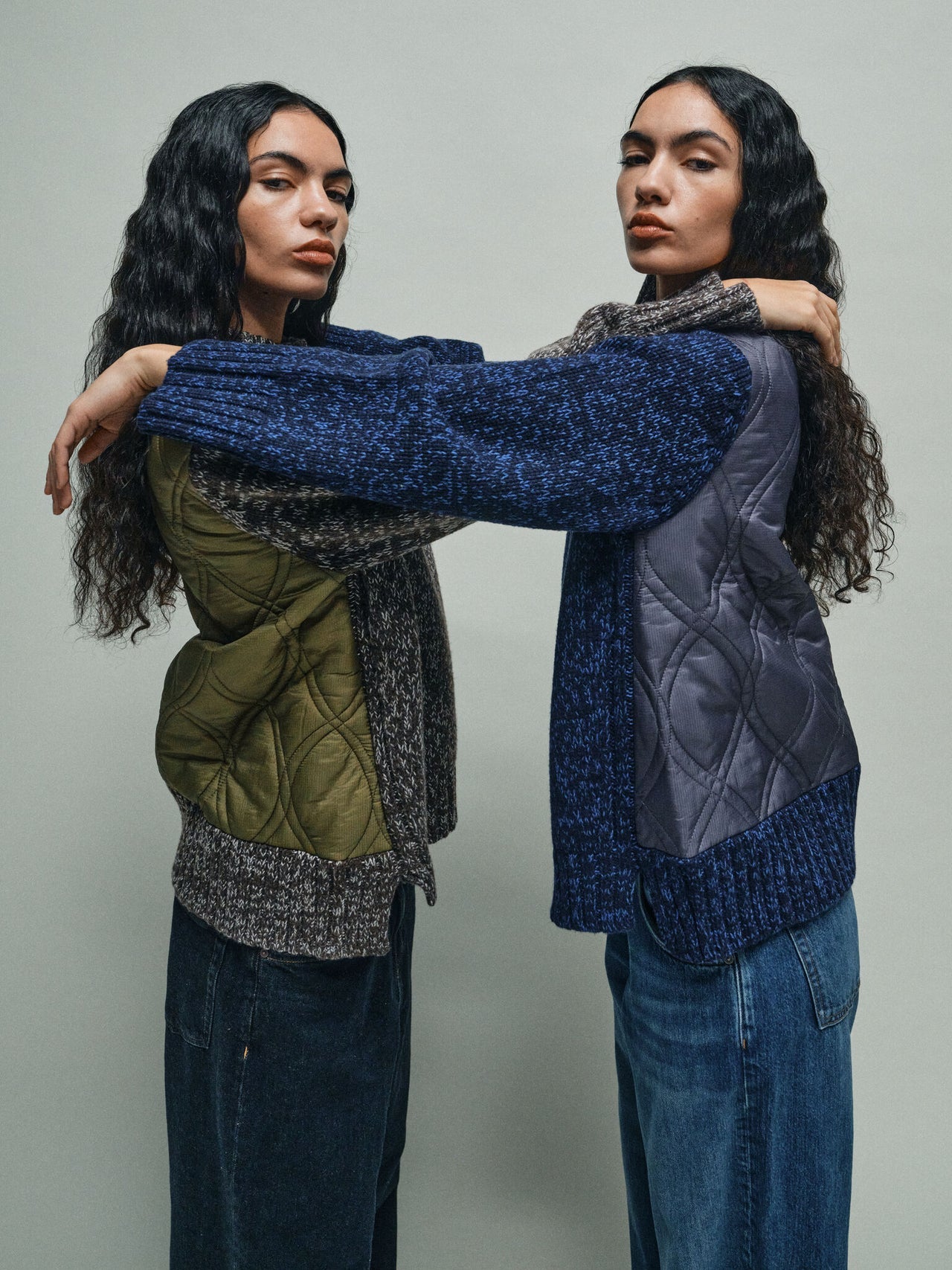 MMHGrace Quilt Knit Jumper Sky Captain